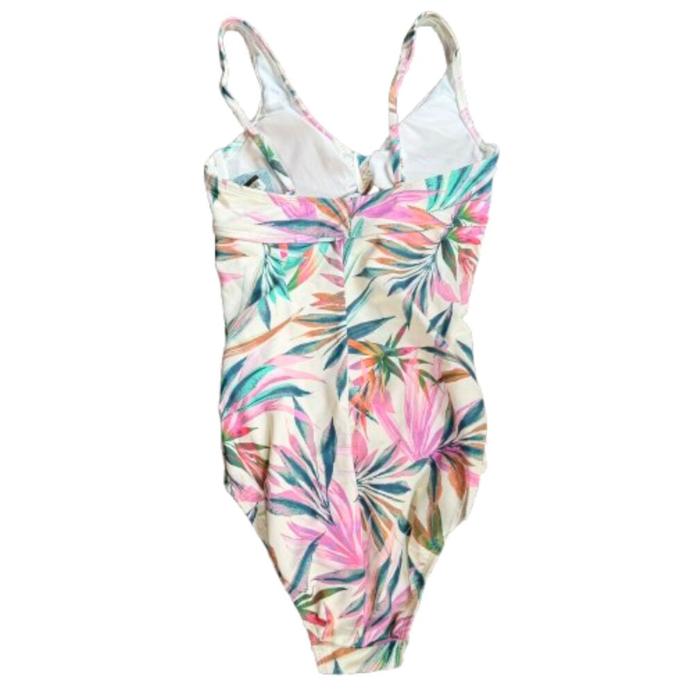 Shade & Shore NWOT Tropical Leaf One Piece Swimsuit Size XS - Picture 2 of 5
